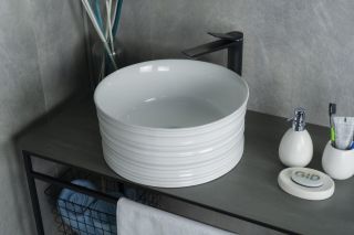 Раковина Gid W969 51174 накладная белая 41x41x18